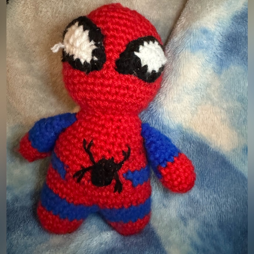 Spiderman crochet plush (made to order)
